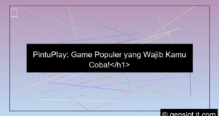pintuplay game populer